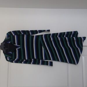 Maggy London Asymmetrical Long Sleeve Midi Dress Size 4